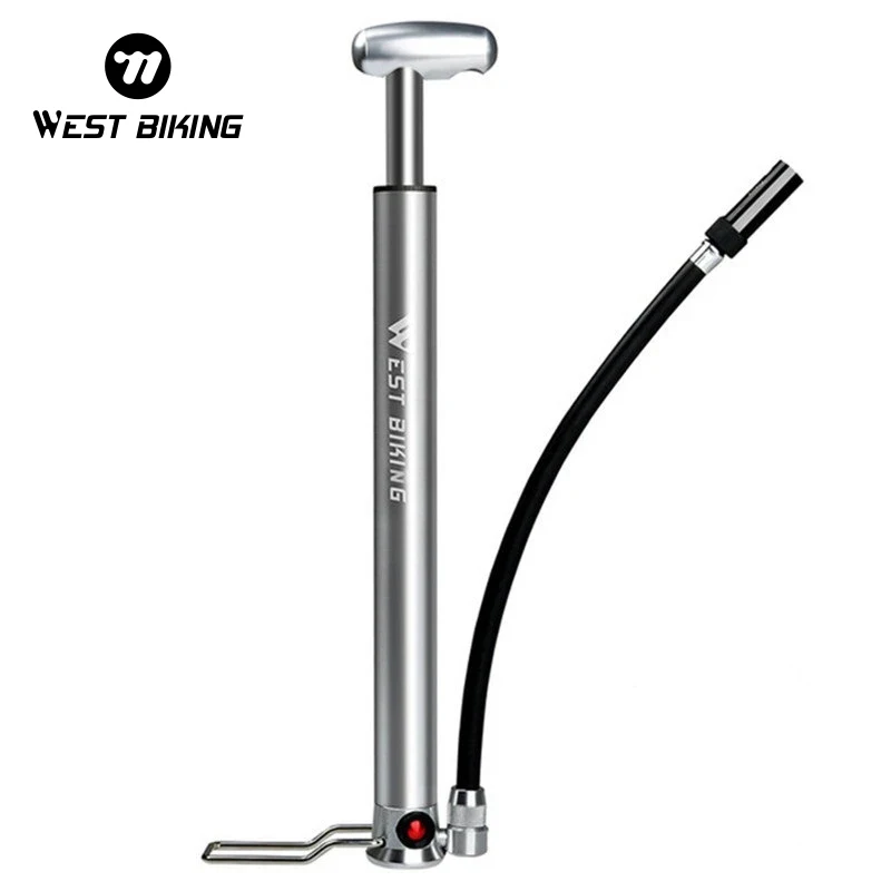 

WEST BIKING High Pressure Foot Activated Floor Pump 160PSI Bicycle Pump With Schrader Presta Valve Bike Tire Pump Inflator