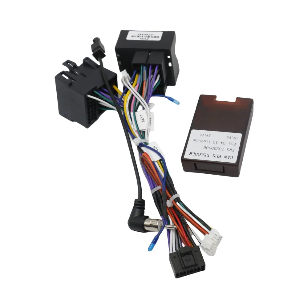 CANBUS Decoder for Porsche 911 996 Mk2 997 Cayenne E1 Boxster Cayman 16 Pin Wiring Harness Adapter ISO Quadlock Connector Cable