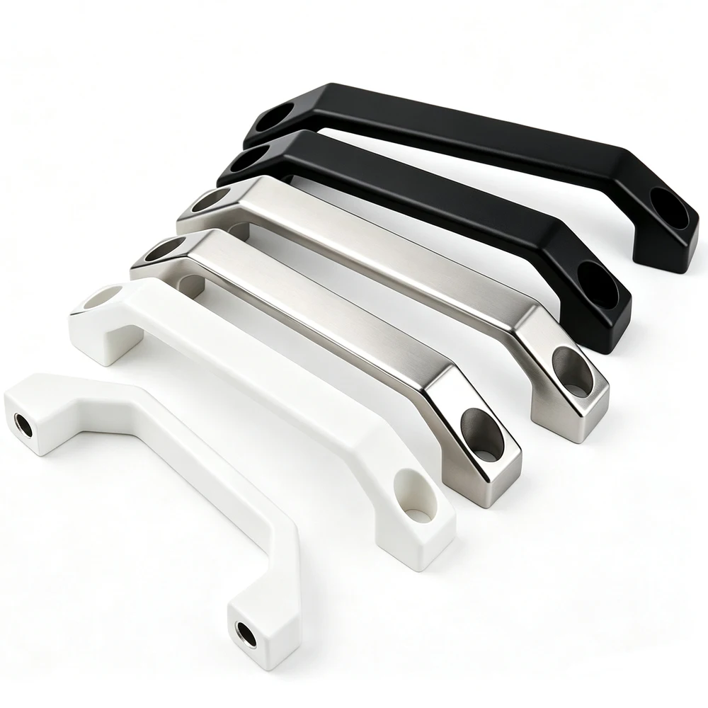 U-shaped Aluminum Alloy Square Cabinets Luggage Drawers Wardrobes Windows Door Handles Furnitureand Hardware are Easy to Install