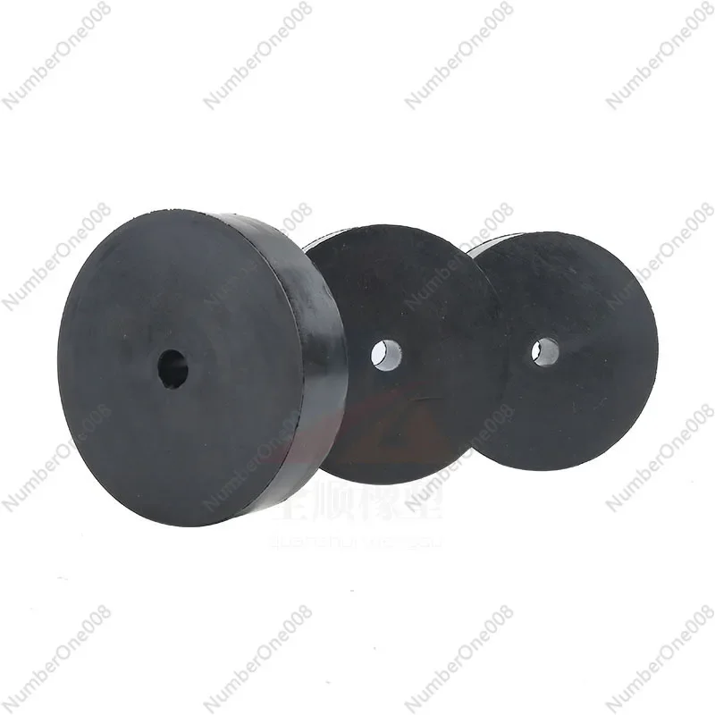 Round Rubber Shock Absorber Pad  Diameter 140 Thickness 140mm Inner Hole 30mm Mining Equipment Shock Absorber Pad Buffer Pad