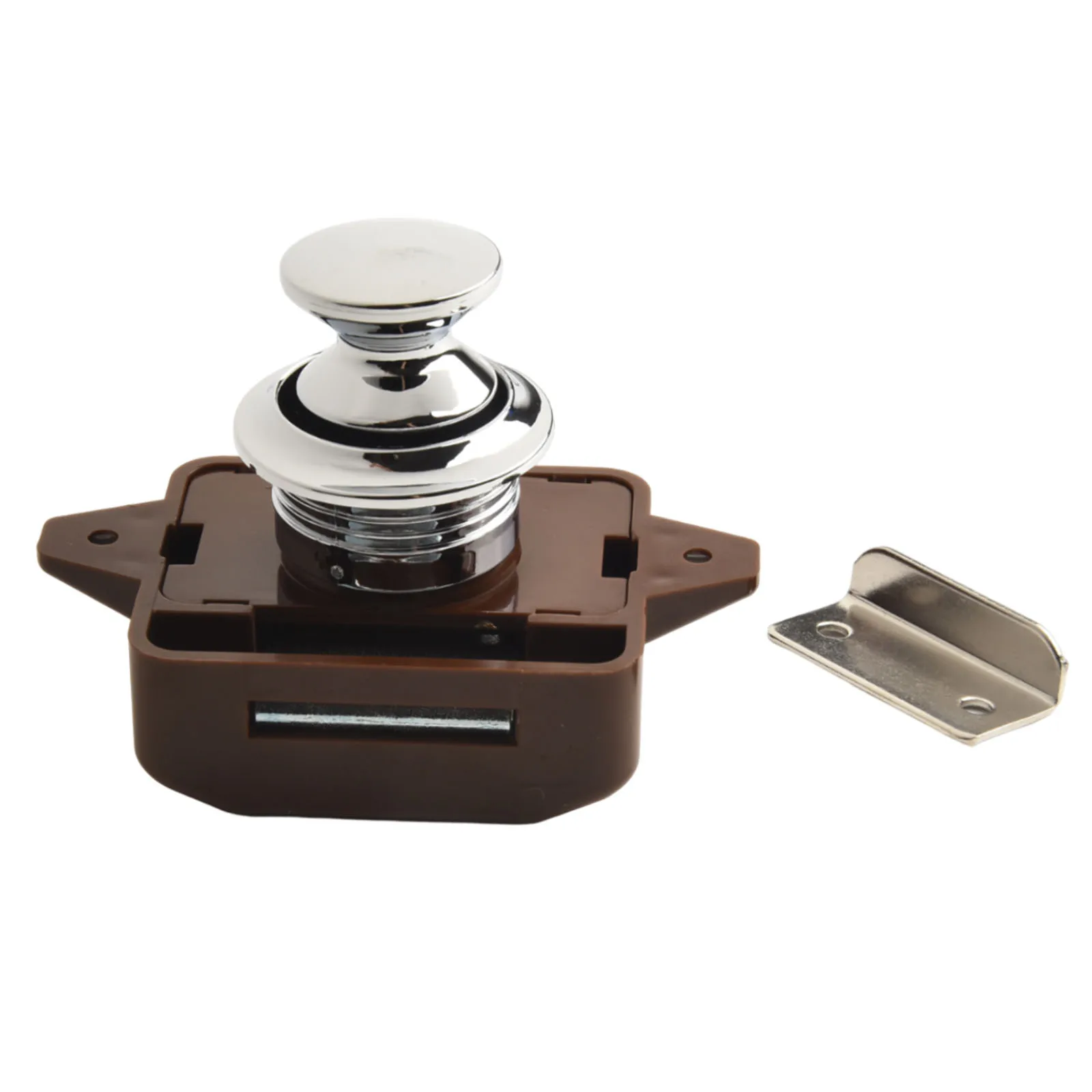 Alloy Brown Zinc Button Catch Lock Lock Push for RV Cabinet for camper for caravan for motorhome Shaking Yacht Button Cupboard