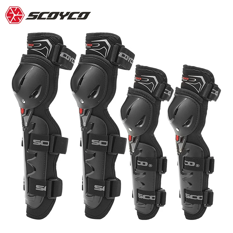 

Наколенники Scoyco, защита на колено, K11H11-2 4-piece, защита для езды на мотоцикле от падения, защита на колено