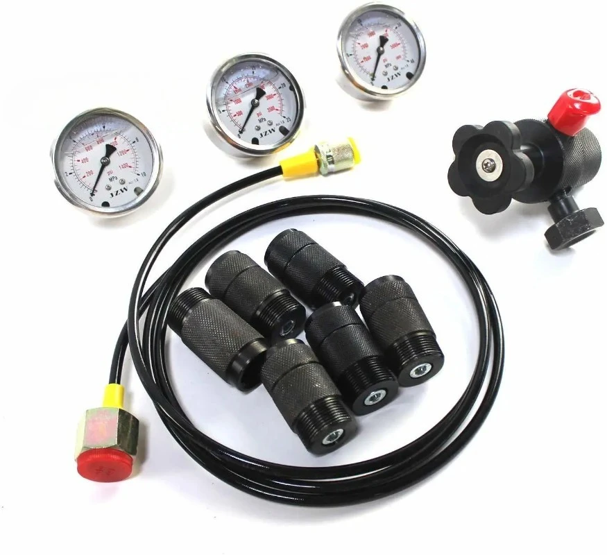 

Комплект для проверки гидравлических систем: манометр для зарядки гидроаккумуляторов азотом