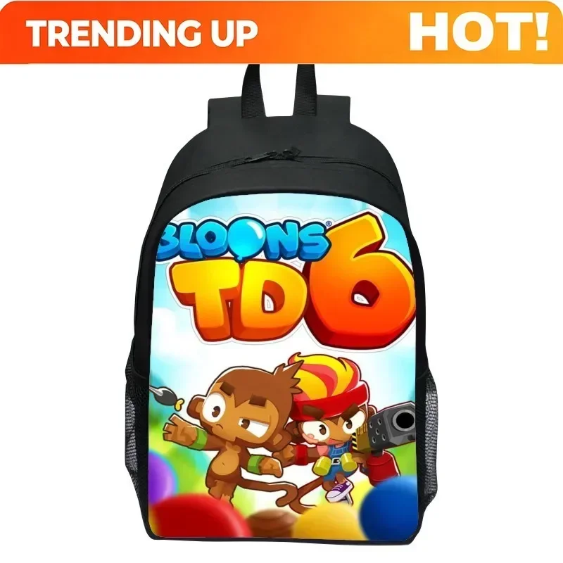 Custom Bag 16 Inch Children's Backpack Balloon Tower Anti Bloons TD6 Backpack For Primary And Secondary School Student Boy And G