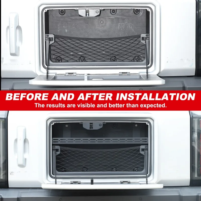 سبائك الكربون والصلب والألومنيوم لـ 2024+ Chery ICAR 03/Jaecoo J6/Fulwin X3 مقصورة تخزين الجذع ملحقات السيارة #4