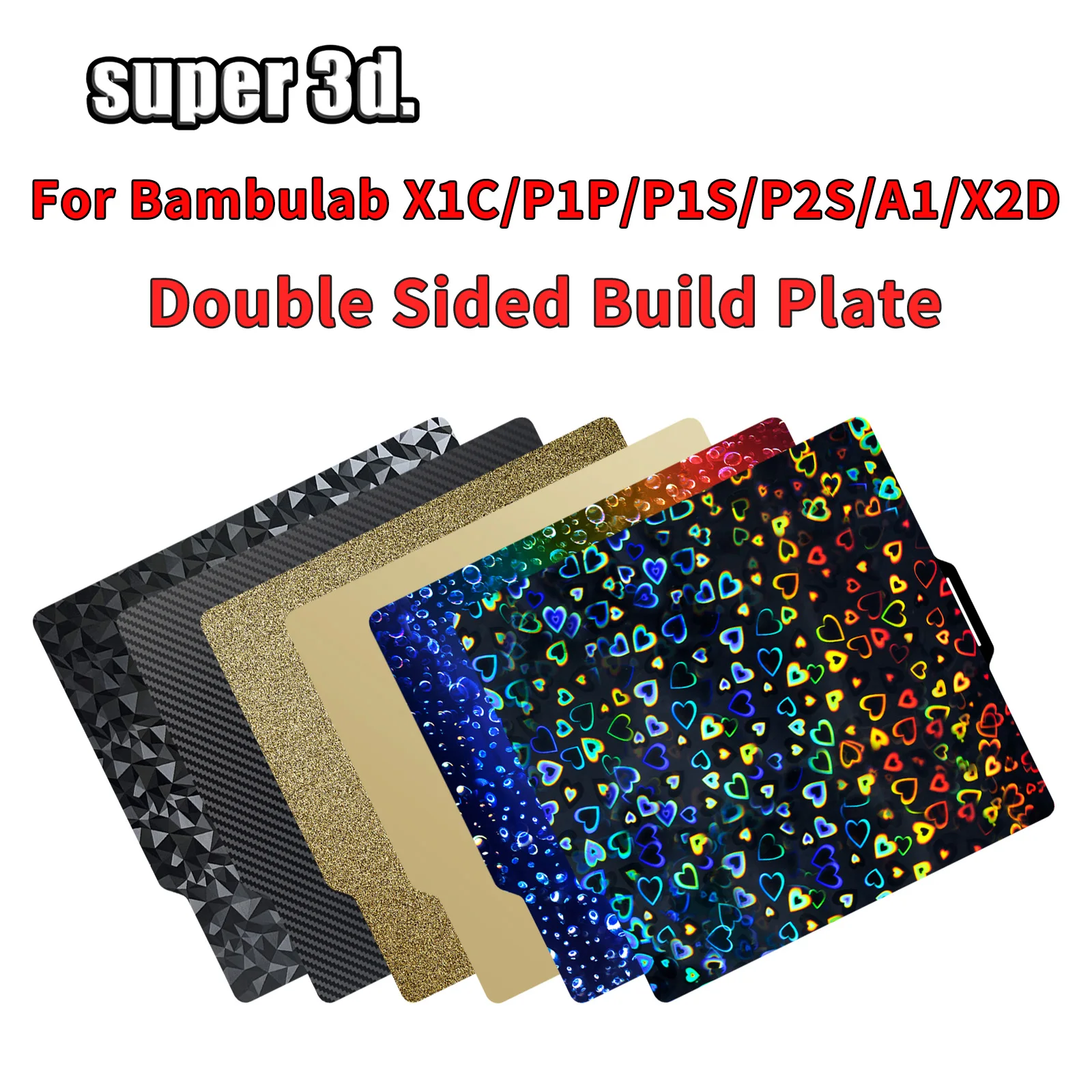 �y�Z�[�����zBambu Lab X2D P1P A1�p�r���h�v���[�g PEI�V�[�g �X���[�XPEI/�e�N�X�`���[�hPEI�V�[�g 257x257 Bamboo Lab X1c Bambulabs P1s A1�v���[�g