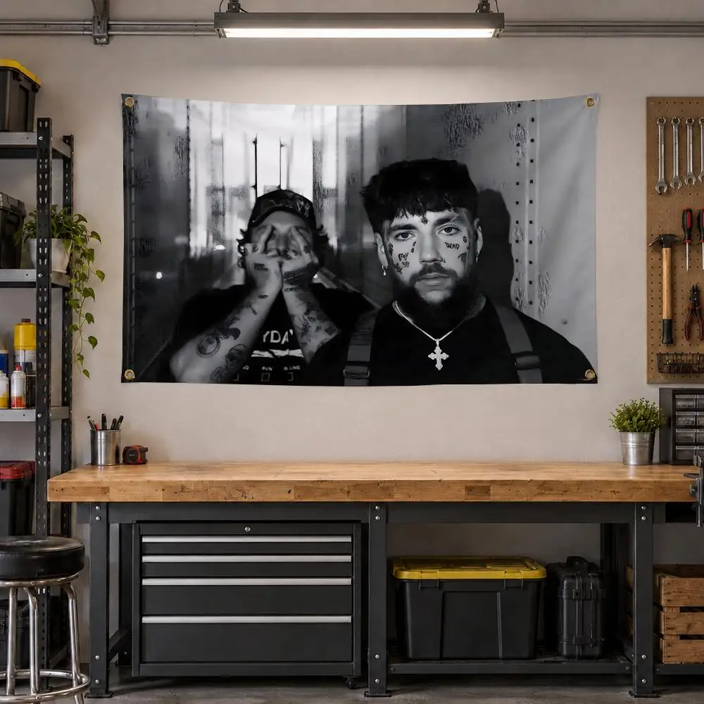 Rapper $uicideboy$ Hip Hop Flags Personalized Banner Flag Room Dorm Camping Picnic Garage Bar Outdoor Wall Decor