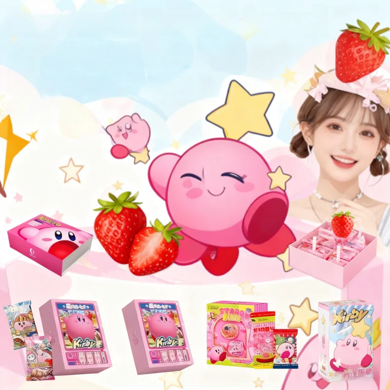 

Kirby Cards Treat Party Series Collection Cards Sweet Characters Lively Artworks Enamel Card Yard Game Card Kid Gifts