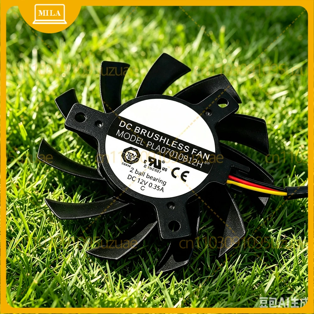 Original Cooling Fan for Video Card PLA07010B12H DC12V 0.35A diameter 6.5CM pitch 4.0CM