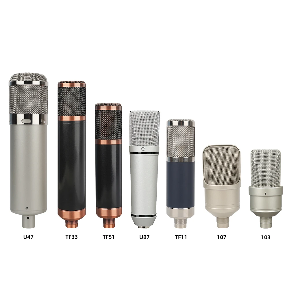 

Large Diaphragm Microphone 48V Microphone External Sound Card Mixer Cross-border Live Karaoke U47 Microphone