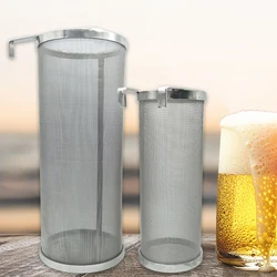 Stainless Steel Hop Spider Beer Strainer Homebrew Hop Filter Cartridge With Hook For Beer & Tea Kettle Brew Filter 300