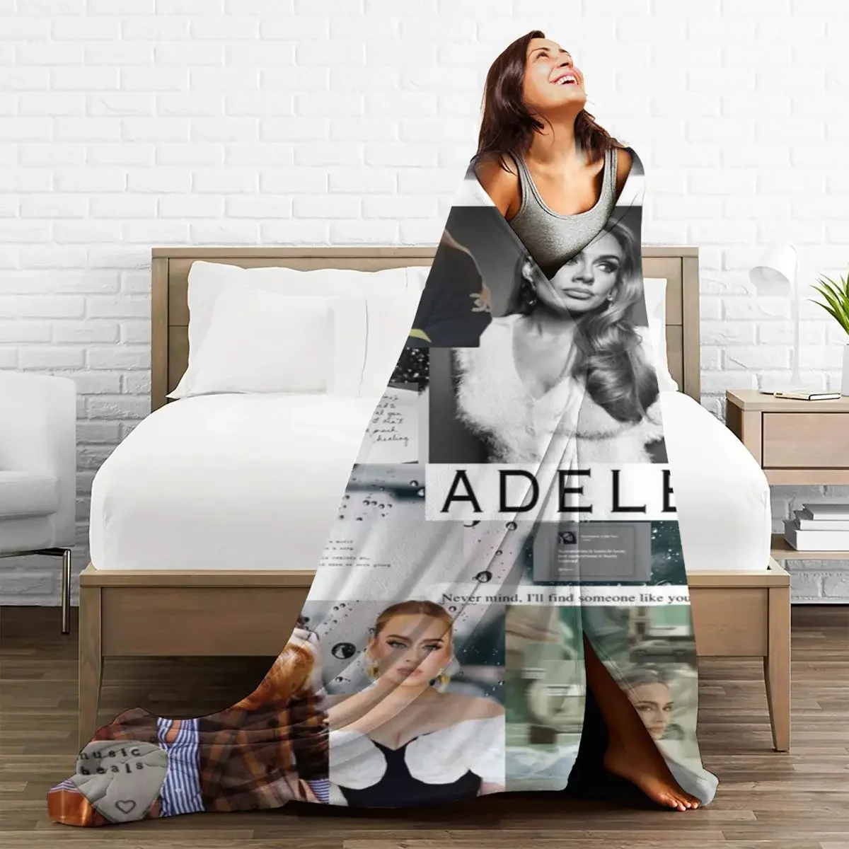 غطاء أريكة منقوش رقيق ، غطاء أريكة ، ملقاط مغني إنجليزي ، بطانيات رمي رقيقة ، مفارش سرير للمكتب #2