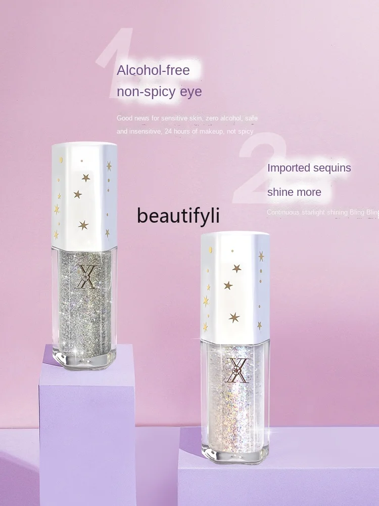 zqLiquid Eye Shadow Flash Big Sequins Thin and Glittering Carbink Children Rhinestone Super Flash