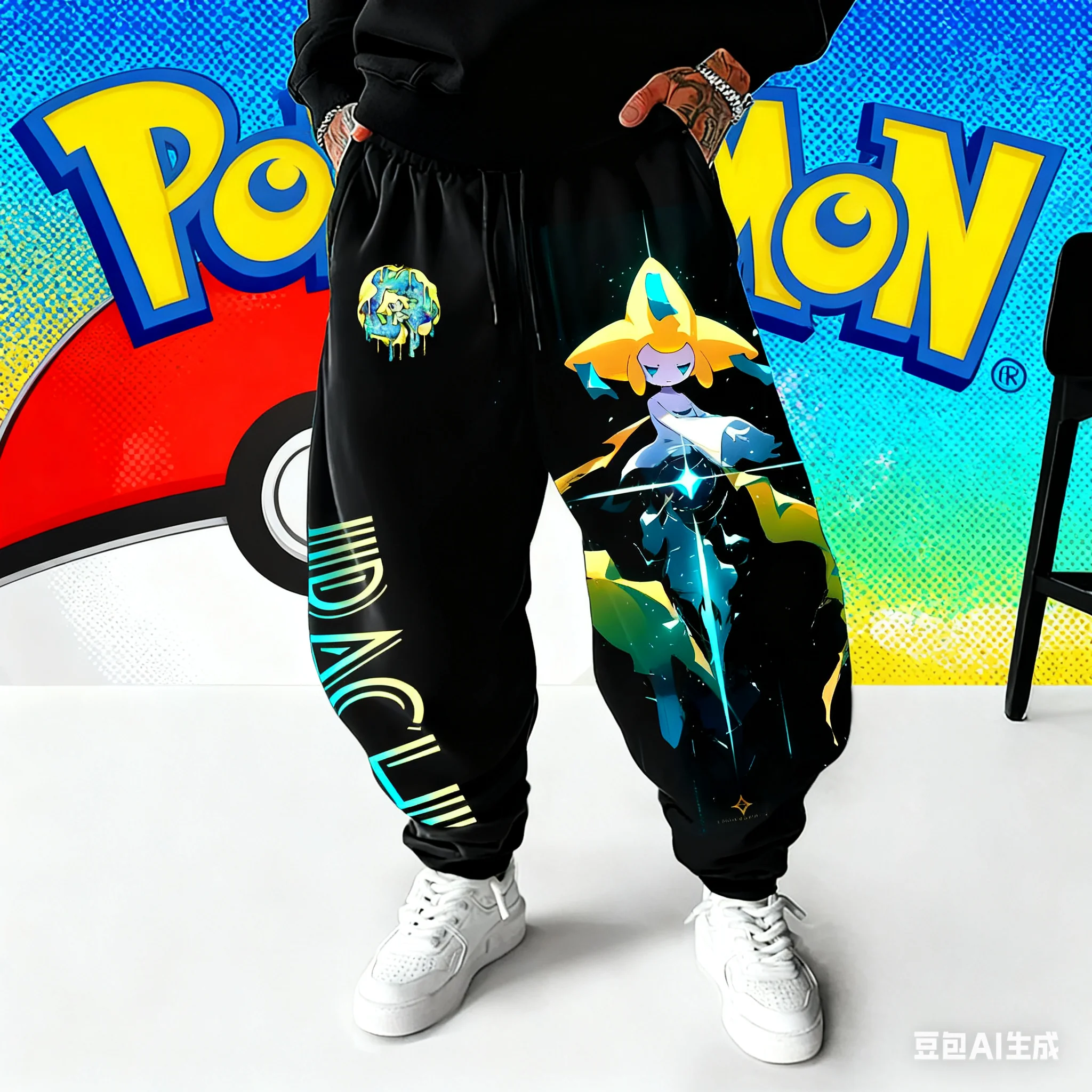 Pok É Mon Anime Nike Lozma imprimé pantalon 2025 automne/hiver nouveaux hommes femmes Style Hip Hop ample coton pantalons de sport