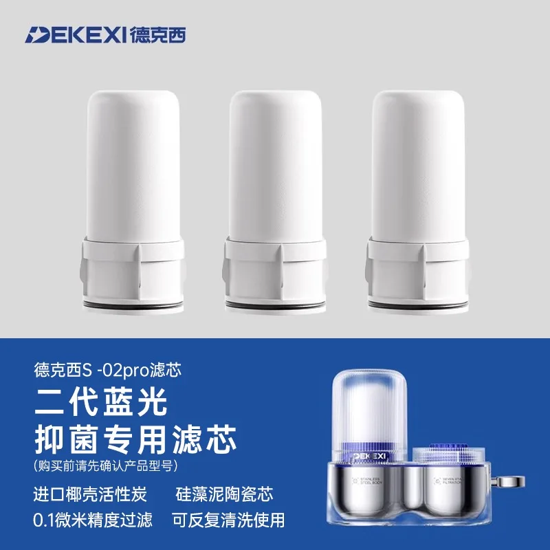 

DEKEXI S-02por Замена керамического картриджа фильтра для воды для смесителя