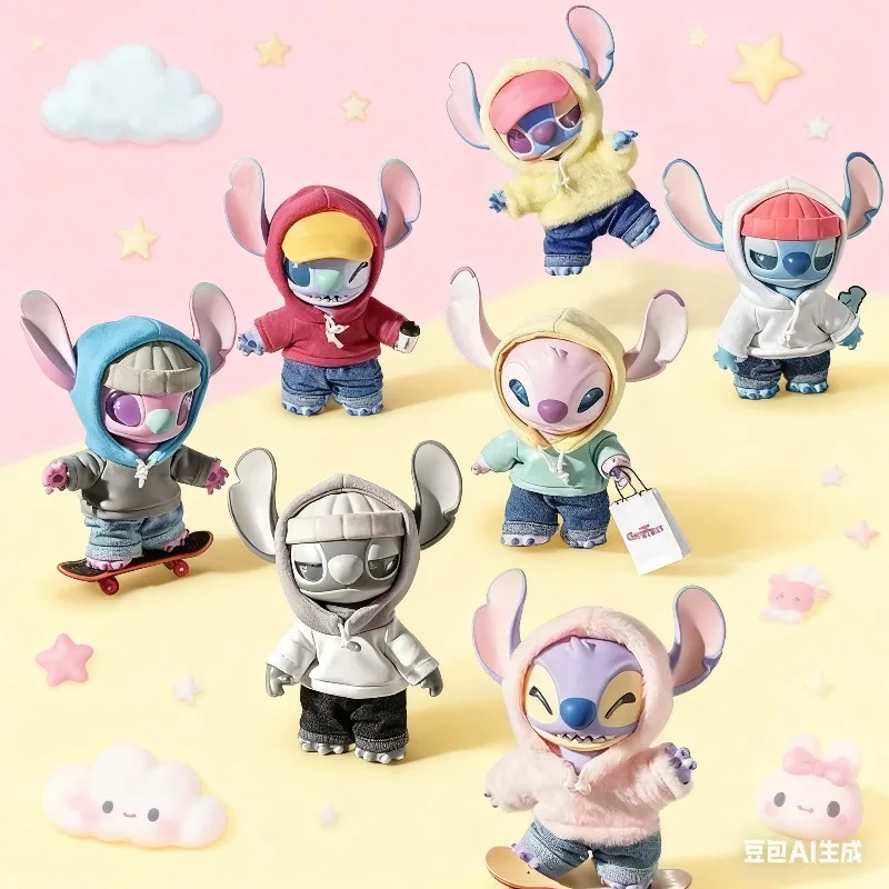 

Stitch Gen Z Street Series слепая коробка аниме персонаж виниловый кулон игрушка-сюрприз модный подарок для детей украшение на день рождения