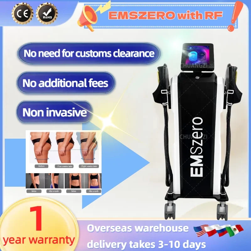 New EMSZERO EMS 6500W RF Nova Hi-emt Machine 4 Handle Pelvic Stimulation Pad Optional SALON