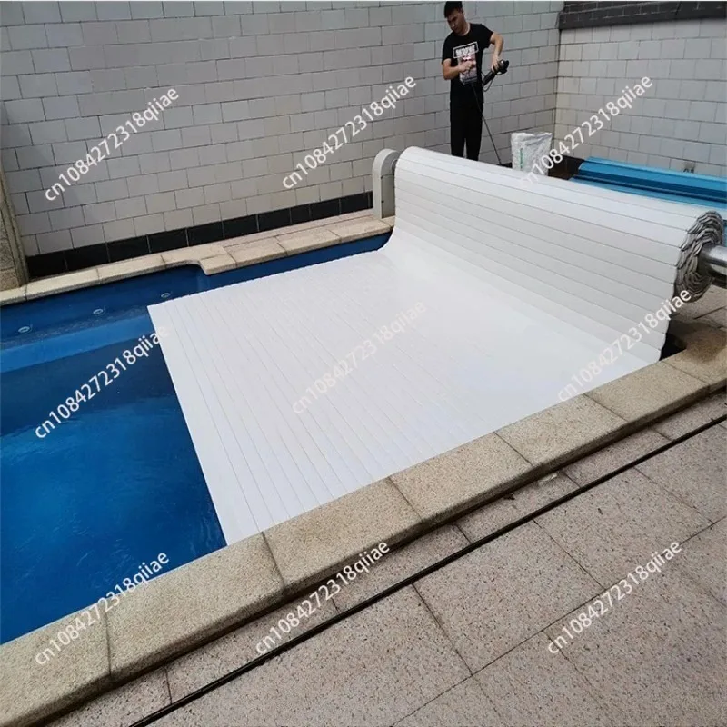 High-quality automatic swimming pool roller shade cover - waterproof top cover - durable outdoor hot tub pool cover