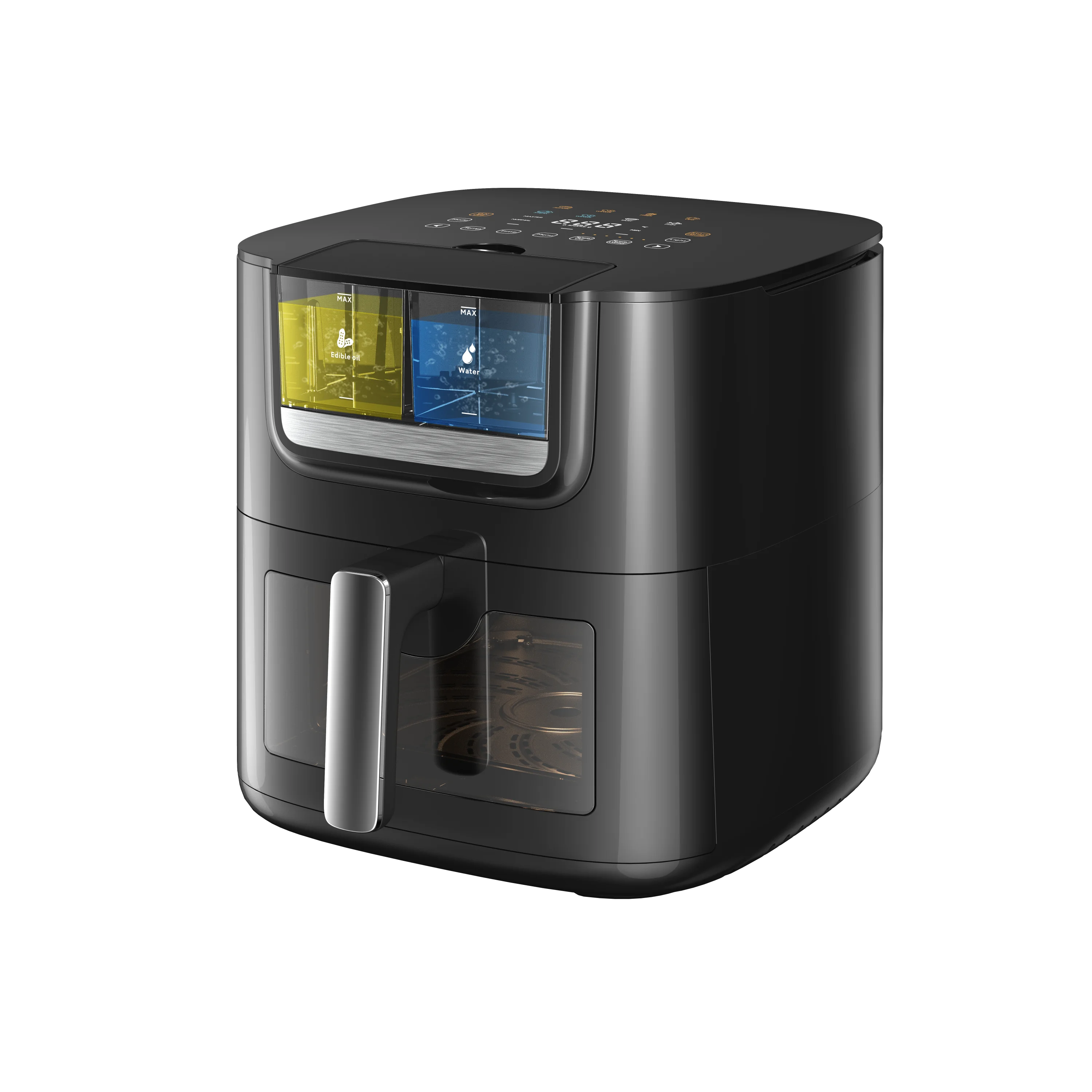 

7L Auto-Spray Air Fryer Patented Moisture Tech 15 Presets, View Window 1800W Fast Household Appliances Convection Ovens