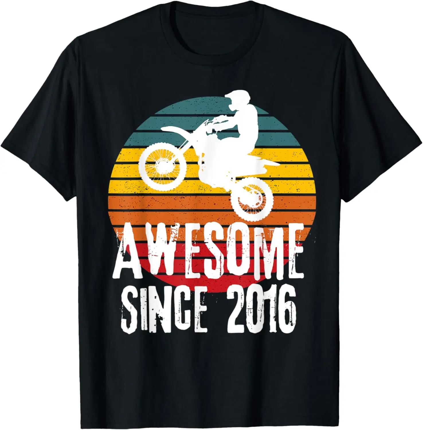 

Awesome Since 2016 Retro Motorcycle Dirt bike Boy's Birthday T-Shirt Motorcycle