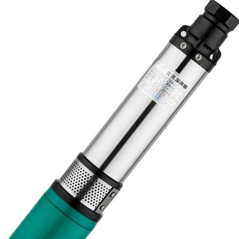 

Solar water pump 12v24v48v60v72v battery pumping high lift large flow DC deep well pump