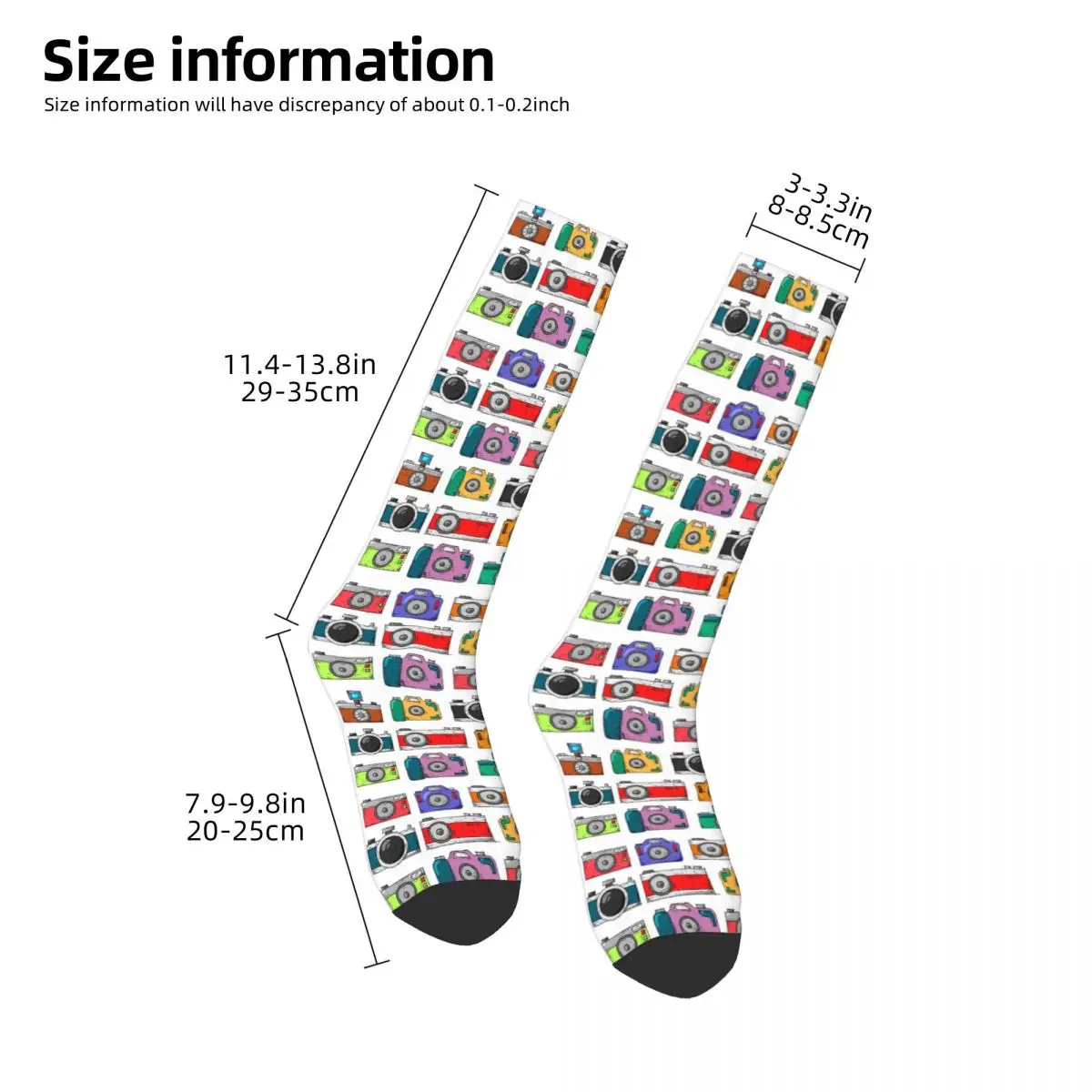 Retro Kamera Socken Harajuku super weiche Strümpfe die ganze Saison lange Socken Zubehör für Männer Frau Weihnachts geschenke