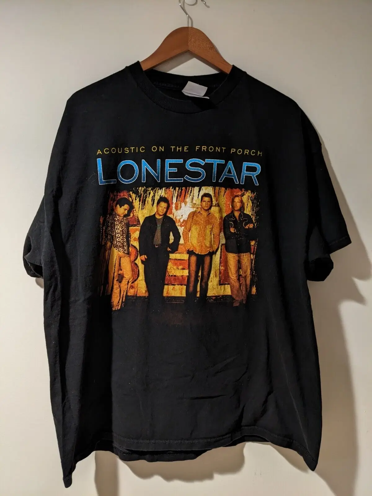 Vintage 2004 Lonestar Acoustic on the Front Porch Black X-Large T-Shirt