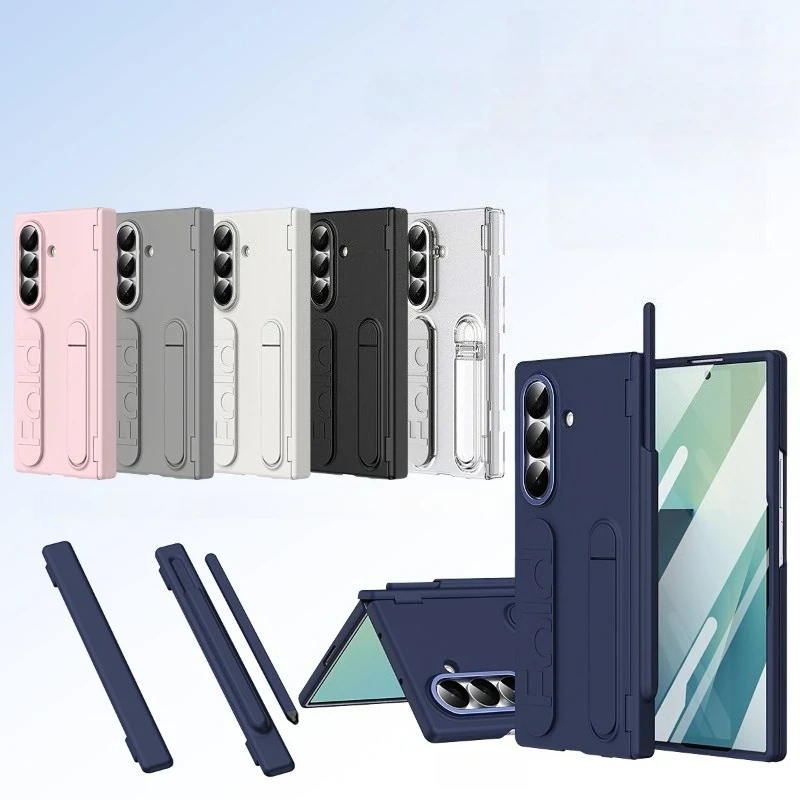 Hinge Protection For Samsung Galaxy Z Fold 8 Ultra Wide Z Fold 7 6 5 4 3 Case S Pen Screen Protector Wristband Invisible Bracket