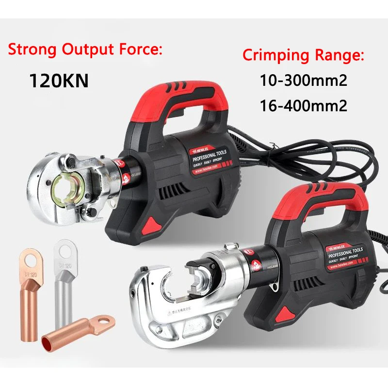 

Plug in Wire Crimping Pliers HL-300T/400T Electric Hydraulic Copper Aluminum Terminal Crimping Machine Electrician Pliers