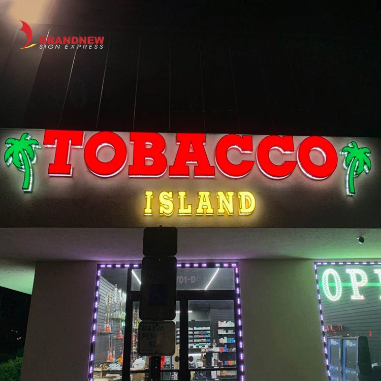 Shop Advertising Logo Letters Signage 3D Lighting Led Acrylic Channel Letters Signs