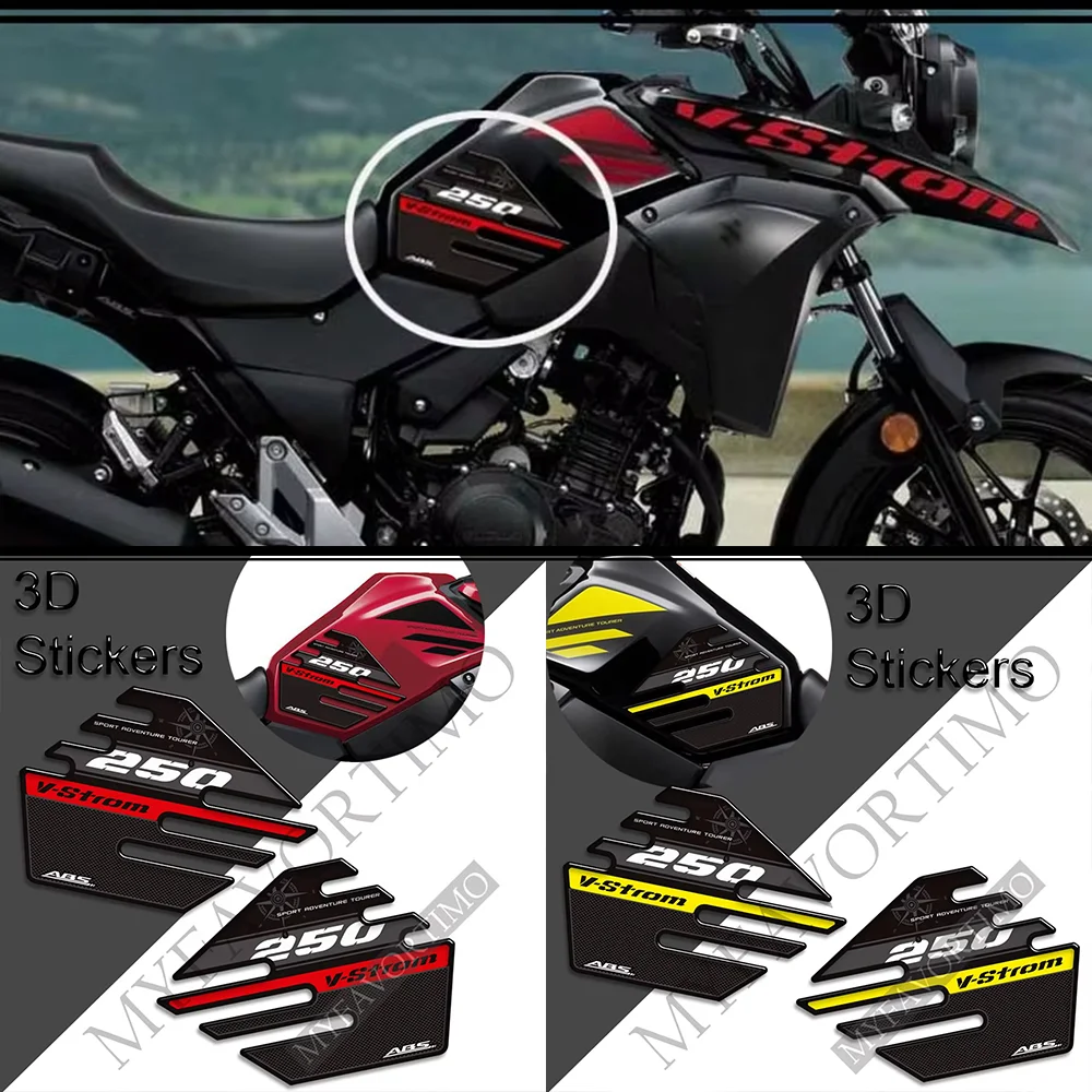 

For Suzuki V-STROM VSTROM V STROM DL 250 SX 250SX 2016 2017 2018 2019 2020 2021 2022 Tank Pad Grips Stickers Decals Protection