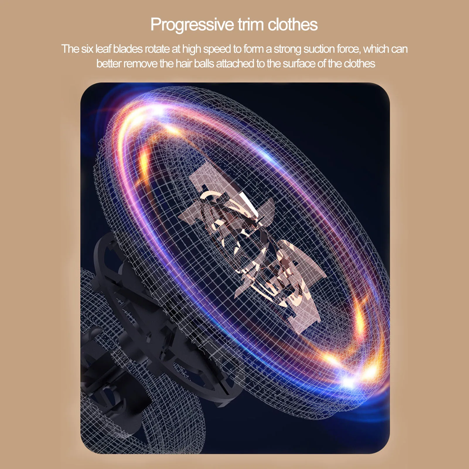 ماكينة حلاقة صغيرة للنسيج قابلة لإعادة الشحن مع ستة شفرات من الفولاذ المقاوم للصدأ وفرشاة