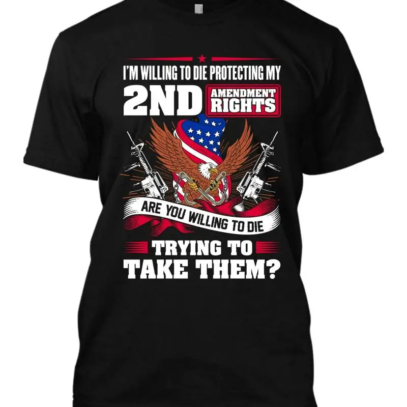 

2nd Amendment New Men's T Shirt Guns Rights AR15 Pro Molon labe USA Flag