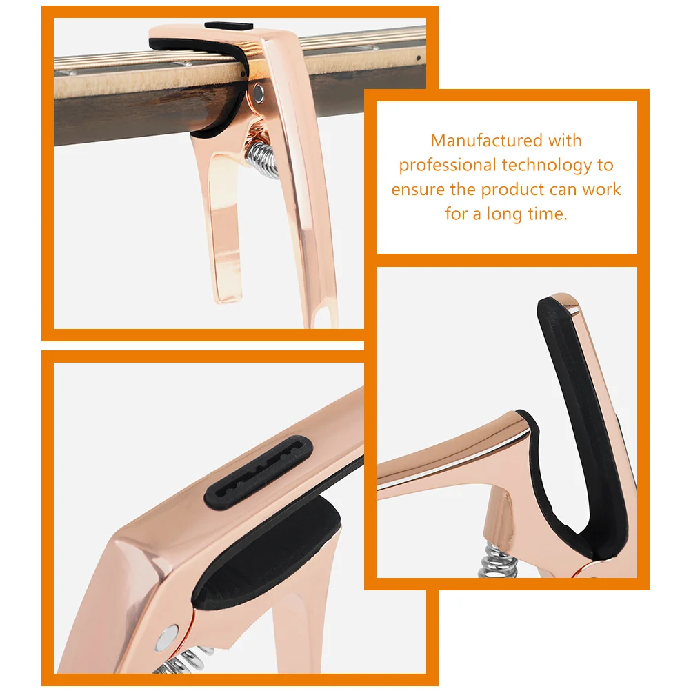 

Guitar Capo Tuning Clip Picks for Acoustic Tuner Classical Ukulele Silica Gel Electric