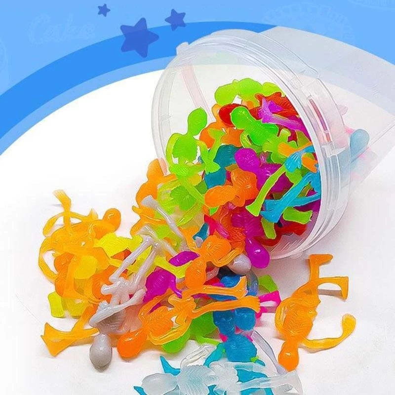 Q0KB NOCTILUCENTE SKULL ESTRACHO FIDGE MINI SKELELE FIGURINE NIÑOS REGAJO HALLOWEEN