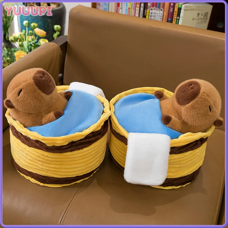 

Bathing Capybara Pillow Cute Bath Capybara Stuffed Model Interactive Party Favor Holiday Gift
