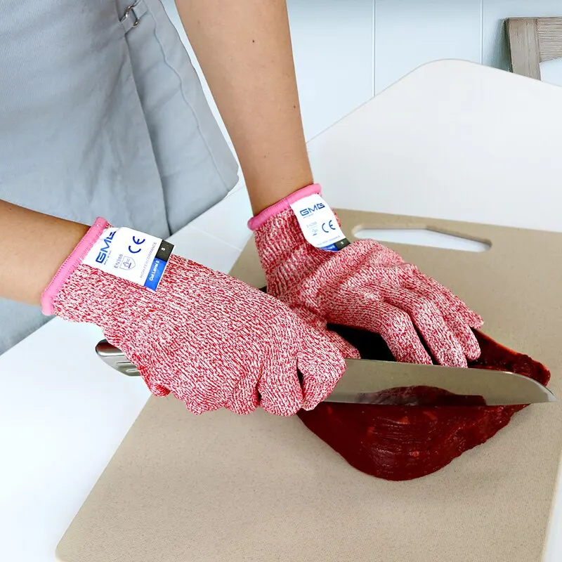 Anti Cut Gloves GMG Nonslip HPPE EN388 ANSI Anti Cut Level 5 Safety Work Gloves Cut Resistant Gloves For Kitchen Garden image 4