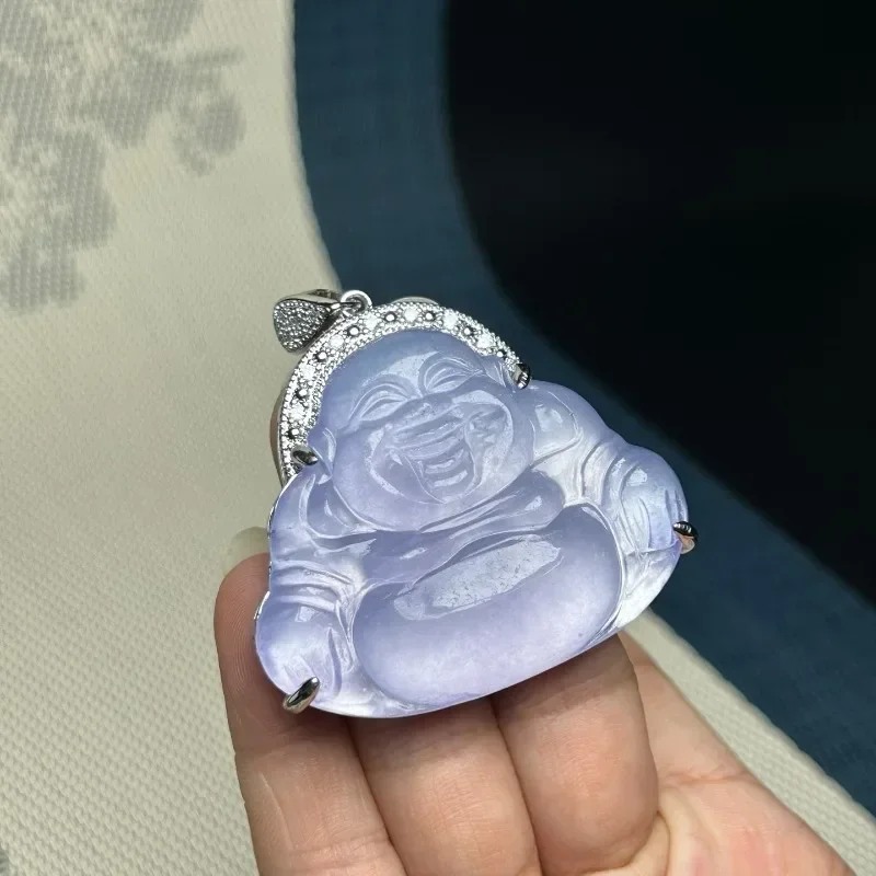 

Natural Quartzite Jade Buddha Gong Pendant, Fashionable and Exquisite Versatile Necklace.