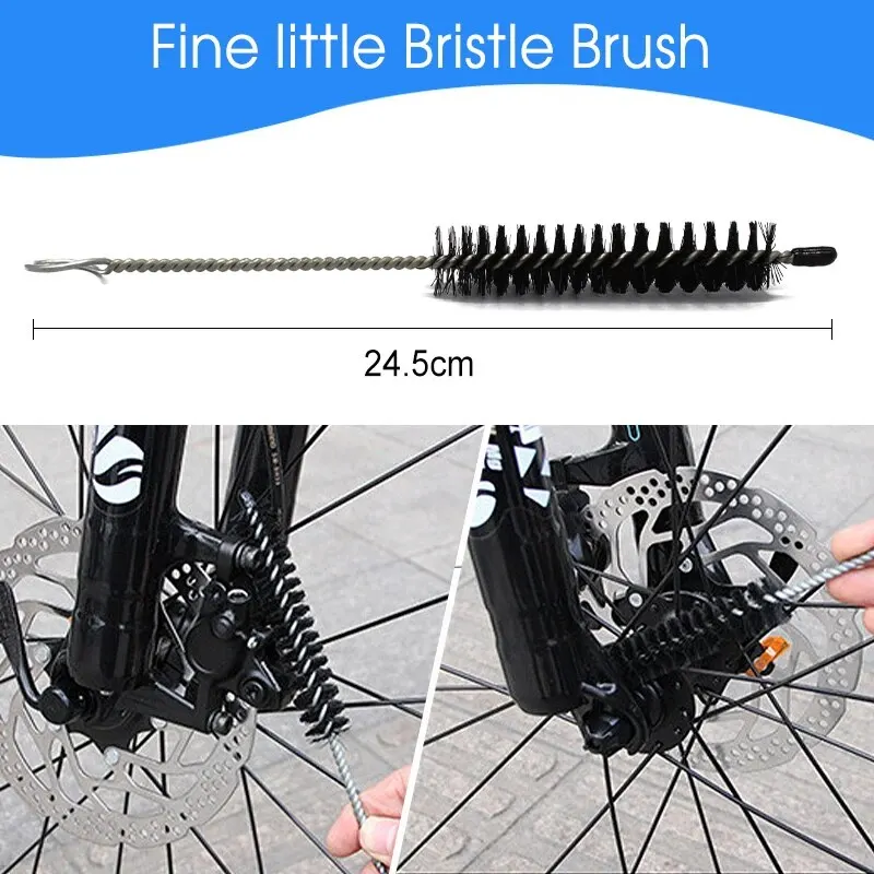 Portable Chain Cleaner MTB Cycling Cleaning Kit Bicycle Scrubber Brushes Set Bike Wash Repair Tool for Road Cycling