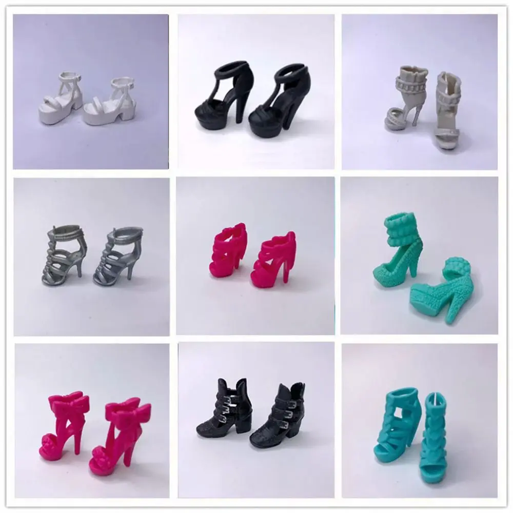 High Quality Quality 1/6 Doll Shoes 30cm 10 Styles Super Model Boots Original High Heels Shoes Doll Accessories