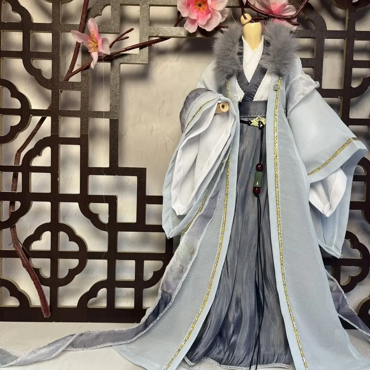 1/6 Doll's Clothes Suit Chinese Ancient Style Clothing for 30cm Bjd Doll Girl Toys Dress Up Play House Doll Accessories, No Doll