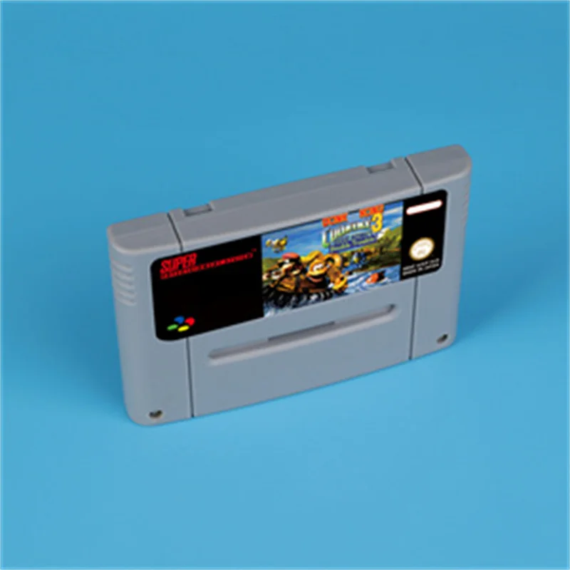 Donkey Game Country Konged 3 (Battery Save) Dixie Kong's Double Trouble 16bit game card for EUR PAL SNES video game console