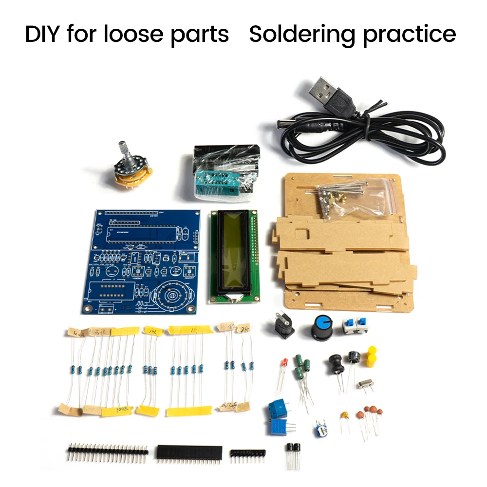 DC 5V Inductance And Capacitance Meter Frequency Measurement DIY Electronic Kit 20Hz~400KHz Multi functional Measurement Instrum