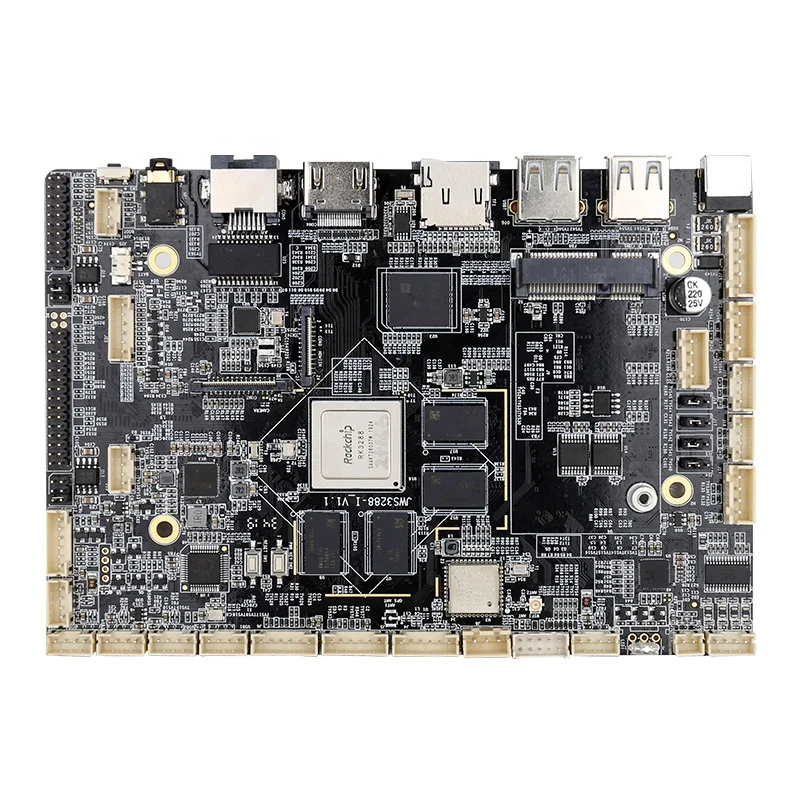 Placa-mãe Android com saída HDMII EDP LVDS, placa incorporada, 2GB, 4GB RAM