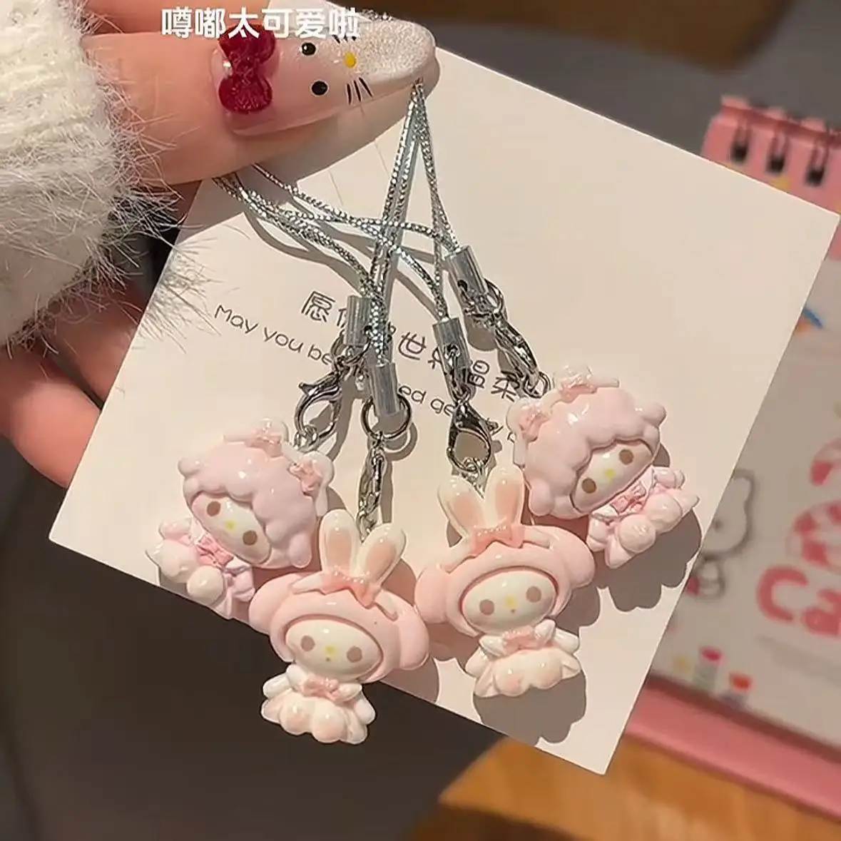 سانريو بلدي ميلودي بلدي الحلو البيانو الإبداعية حقيبة الظهر قلادة الديكور سلسلة الهاتف سلسلة المفاتيح العملية أنيمي المحيط الحاضر #3