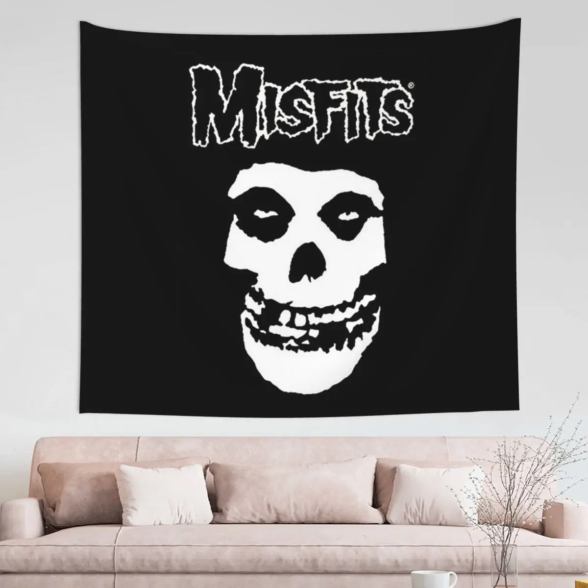 

Misfits Skull Tapestry Hippie Polyester Wall Hanging Room Decor Beach Mat Art Wall Tapestry