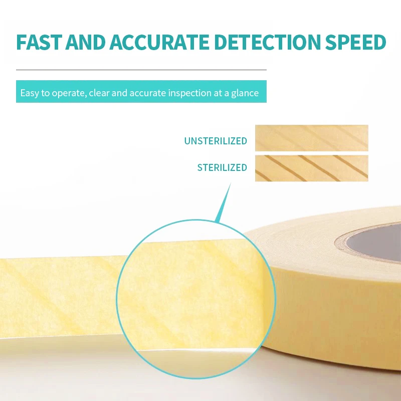 

50M Dental Tape Sterilization Indicator Autoclave-Safe Tape Dental Laboratory Materials Oral Care Supplies