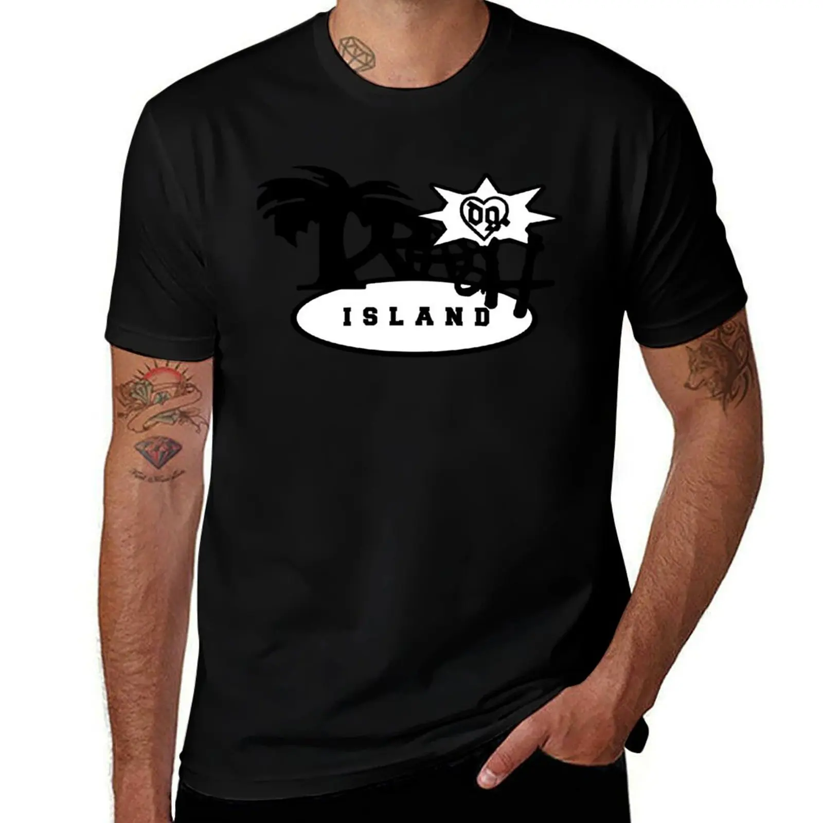 

Bladee Drain Gang Trash Island logo merch T-Shirt Large Size Soft Cotton T-Shirt