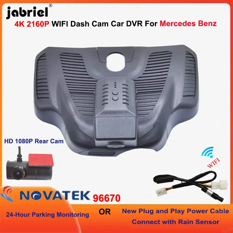 New 4K UHD 2160P Car DVR Wifi Video Recorder Front and Rear Camera Dash Camera For Mercedes Benz EQA/GLB High Configuration 2021