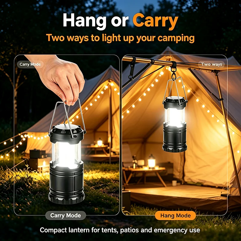 مصابيح تخييم LED، فوانيس ومصاب - مراجعة Power Outage Light وسعره